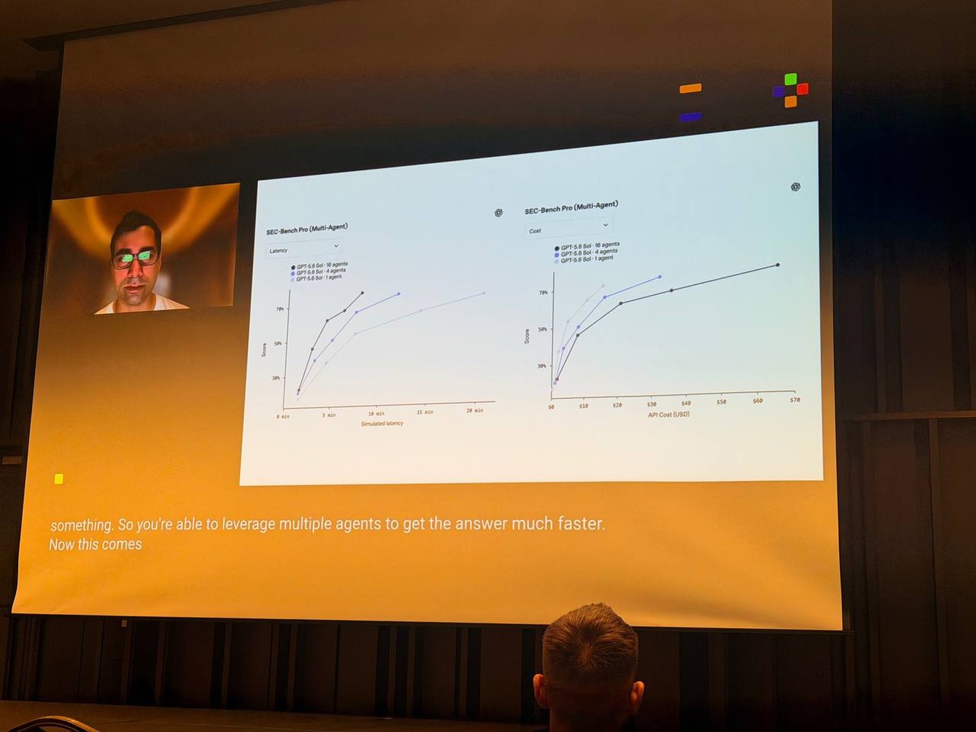 ICML 2026 首尔，Noam Brown 在讲 test-time compute